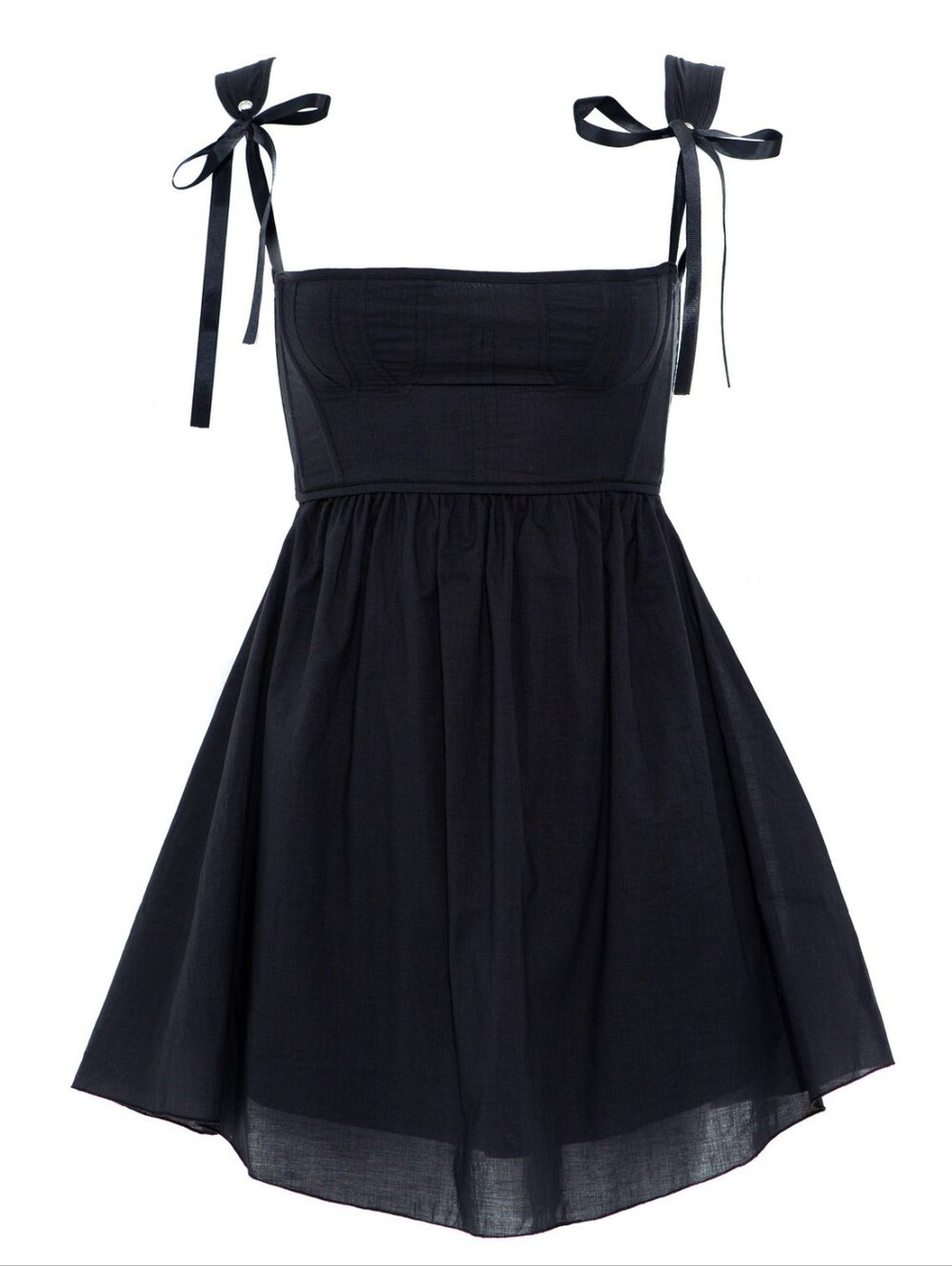 black corset dress